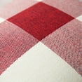thumbnail image 2 of Pack of 2 Classic Farmhouse Buffalo Check Plaids Linen Soft Soild Decorative Square Throw Pillow Covers Home Decor Outdoor Cushion Case for Sofa Bedroom 18x18 Inch, White and Red, 2 of 6