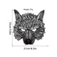 thumbnail image 3 of Máscara de lobo, máscara de hombre lobo de media cara para Halloween, máscara de mascarada de animal para disfraz de cosplay, disfraz de cosplay para hombres adultos, carnaval de Navidad, 3 of 9