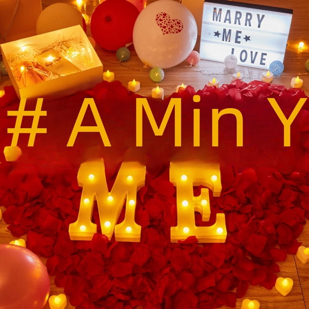 Letras de luz LED Feliz cumpleaños fiesta baúl romántico sorpresa vela cena cumpleaños escenario decoración