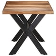 thumbnail image 2 of vidaXL Dining Table 160x80x75 cm Solid Wood with Honey Finish, 2 of 4