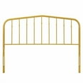 thumbnail image 2 of Modway Lennon Modern Farmhouse Metal Full Headboard in Gold, 2 of 5
