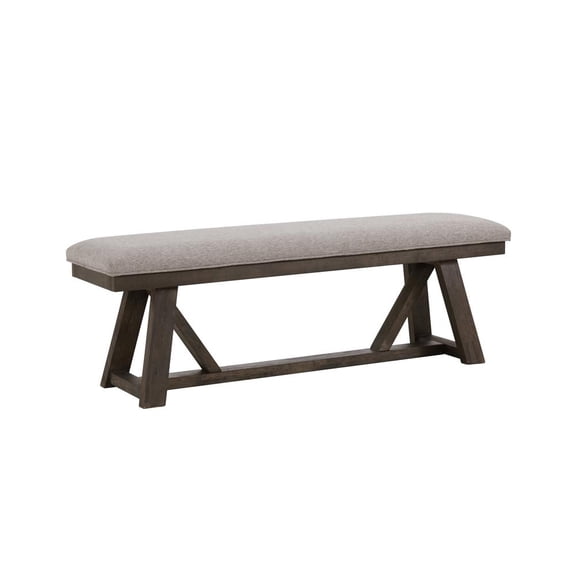 Intercon Furniture Hearst 59" Transitional Wood Backless Bench in Brown