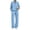 A-Light Blue, variant on successthop Sweatsuits for Women with Zipper 2 Piece Long Sleeve Sweatshirt Fleece Sweatpant Solid Tracksuit with Pocket