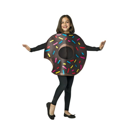Chocolate Donut with Bite Child Halloween Costume, One Size, (7-10)
