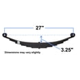 thumbnail image 2 of Trailer Leaf Spring, Double-Eye 6-Leaf - 3,000 Lb Capacity - 27 Inches x 1-3/4 Inches Wide - Single, 2 of 2