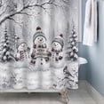 thumbnail image 3 of Tchckioa Waterproof Shower Curtain for Batnroom,Christmas Holiday Hooks Bath Curtain Decor,47x72 Inch, 3 of 6