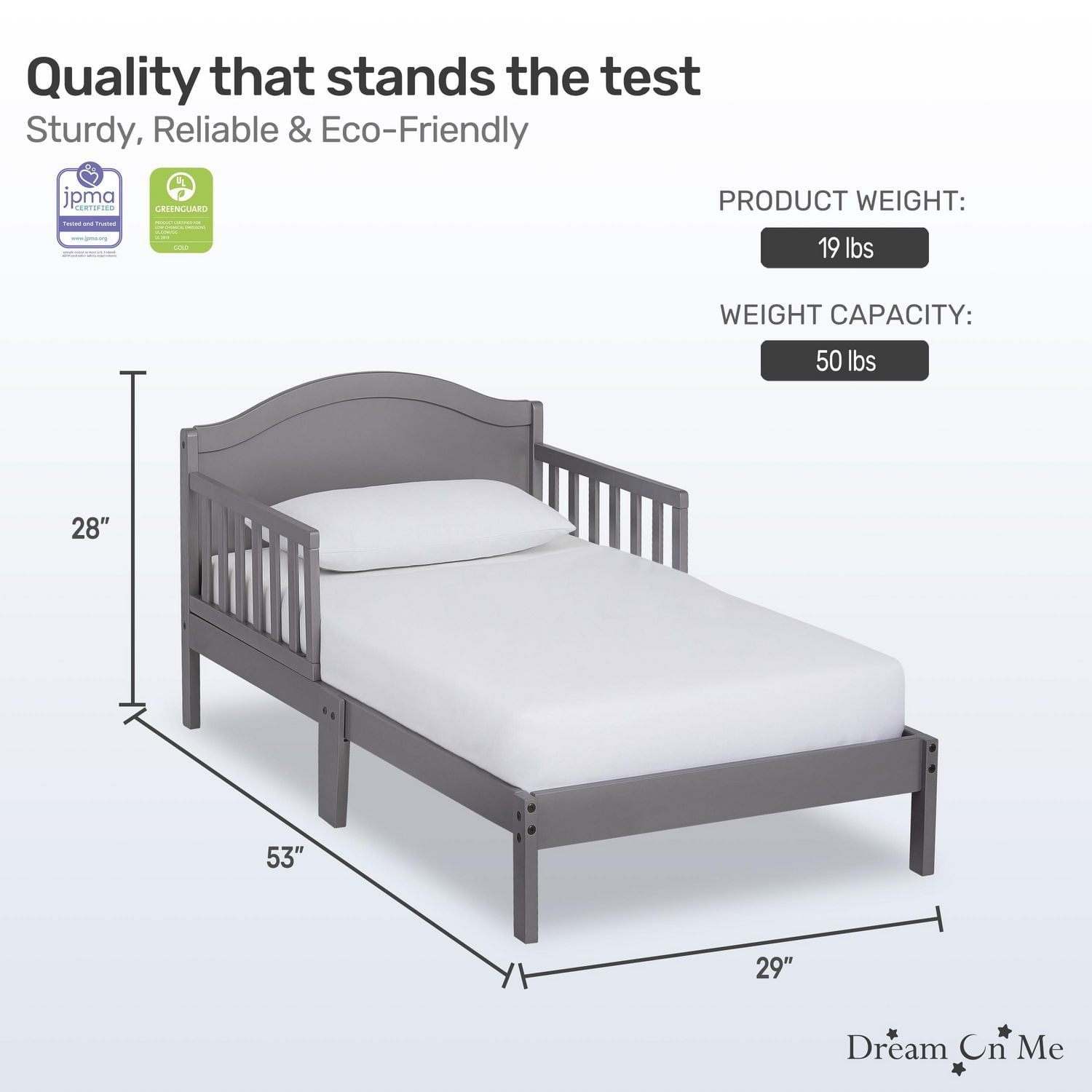 Dream On Me Sydney Toddler Bed