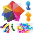thumbnail image 2 of Visland 80/160 Sheets Transparent Cellophane Wrapping Paper DIY Arts Crafts Gift Packaging Waterproof Heat Sealable Colored Wrap, 2 of 8