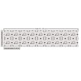 thumbnail image 2 of Ambesonne Baseball Fabric by the Yard Upholstery, Stars Caps Vertical Lines, 1 Yard, Black White, 2 of 4