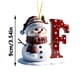 thumbnail image 3 of Adornos navideños personalizados con letras 2025 | Colgante acrílico para decorar el árbol | Adornos navideños personalizables para la decoración del hogar, 3 of 6