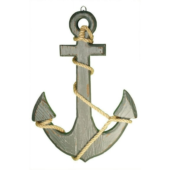 Nagina International 18" Wood Anchor with Crossbar Boat Decor