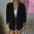 thumbnail image 2 of NARABB Women's Suit Blazers Solid Open Front Cardigan Long Sleeve Jacket Coat, 2 of 7