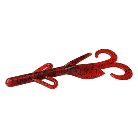 Tackle HD 12-Pack Brush Buster Fishing Bait 5 Twin Tail Swimbait Lizard and Crawfish-Like Crappie Bass Walleye or Trout Lures Fishing Lures for Freshwater or Saltwater Louisiana Red