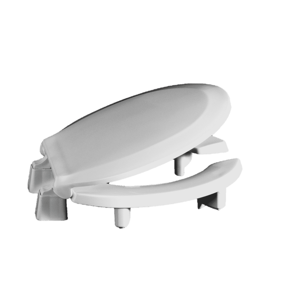 Centoco 3L460STS Round 3" Raised Plastic Toilet Seat, Open Front with