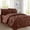 Chocolate Brown, variant on Elegant Comfort 8-Piece Pinch Pleated Comforter Set - All Season Bed in a Bag, Includes Smart Sheet Set, Bed Skirt, Comforter, Pillowcases & Shams, Full/Queen, Mint Green