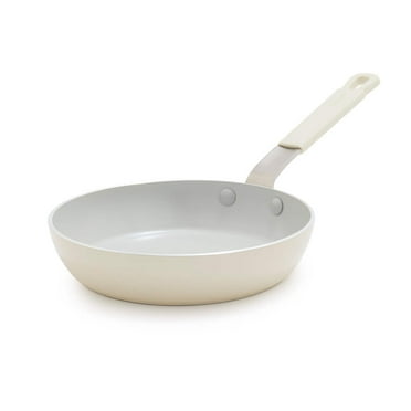 GreenPan Bobby Flay 8” Fry Pan Professional Grade Aluminum Ceramic Non Stick, Cream