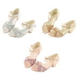 thumbnail image 3 of Minnieouse Zapatos de bailarina con purpurina para niñas, zapatos de cristal para fiesta de Ballet, sandalias de carnaval y Halloween, traje de Type2 NO2, 3 of 6