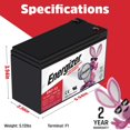 thumbnail image 2 of Batería recargable Energizer EN7-12 AGM de 12 V y 7 Ah, 2 of 7