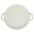 thumbnail image 4 of Staub Cast Iron 3.5-qt Braiser with Glass Lid - White Truffle, 4 of 7
