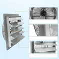 thumbnail image 3 of 24" Aluminum Wall Mounted Shutter Exhaust Fan - 3500 CFM High-Speed Automatic Attic Ventilation Fan, 3 of 7
