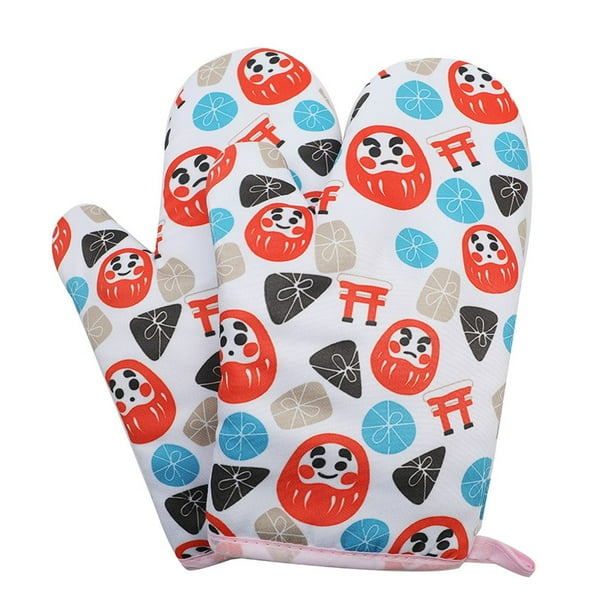 Fiudx Guantes de Horno Resistentes Al Calor, Agarre Antideslizante, de Algodón, Seguros para Cocinar, Barbacoas y Camping, Respetuosos con El Medio Ambiente, Juego de 2 Piezas, 28 X 15 Cm