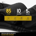 thumbnail image 7 of PULIOU Men's Athletic Ankle Socks, 10-Pairs, Breathable Socks for Running & Training, Size L (9.5-12.5), Black, 7 of 7