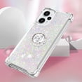 thumbnail image 4 of Glitter Clear Sparkly Bling Case for Xiaomi Poco F5, Flowing Liquid Quicksand Cover with Diamond Ring Holder Case for Xiaomi Redmi Note 12 Turbo/Poco F5  Colorful, 4 of 14