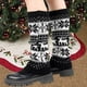 thumbnail image 1 of Thickened Christmas Socks With Snowflake Deer Patterns Winter Warm Ankle Cuffs Cozy Knitted Leg Warmers Stacking Socks And Woolen Sock Covers For Fall Winter, 1 of 6