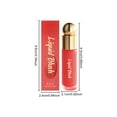 thumbnail image 3 of Liquid Blush, Long-lasting Liquid Blush, Natural Matte Velvet Finish, Buildable Cream Cheek Tint with High-Pigment Color, Weightless Blendable Formula for Natural Dewy Finish (Red), 3 of 9