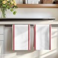 thumbnail image 7 of Red Striped Kitchen Towels Set of 3, Farmhouse Simple Line Vertical Stripes Absorbent Dish Towels for Kitchen, Microfiber Hand Towel, Quick Drying Tea Towel for Cleaning Decorative Dishcloths, 7 of 7