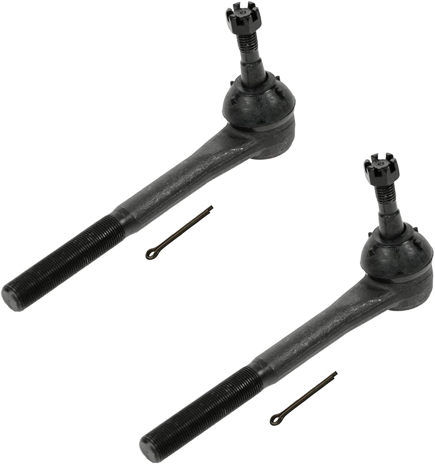 Detroit Axle - 4WD Front 6pc Tie Rods Kit for Chevrolet GMC K1500 K2500 Suburban K3500 Tahoe Yukon Blazer Cadillac Escalade, 4 Outer & Inner Tie Rods 2 Adjusting Sleeves Replacement