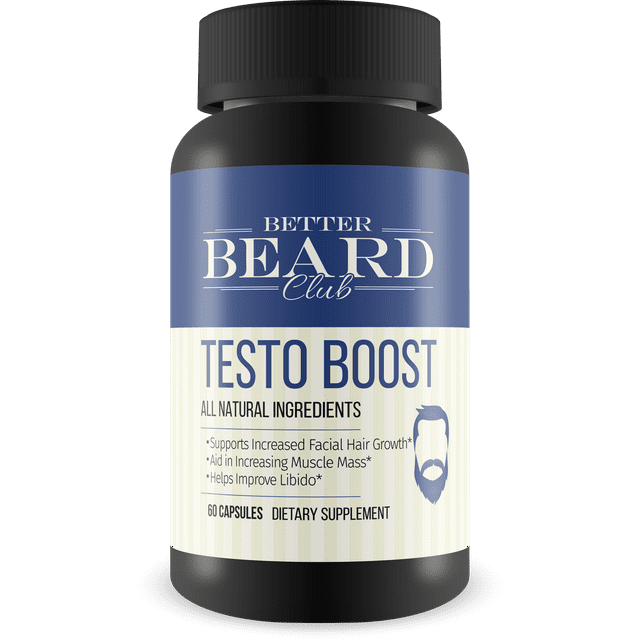 Better Beard Club TestoBoost Beard Growth Supplement 60 Capsules