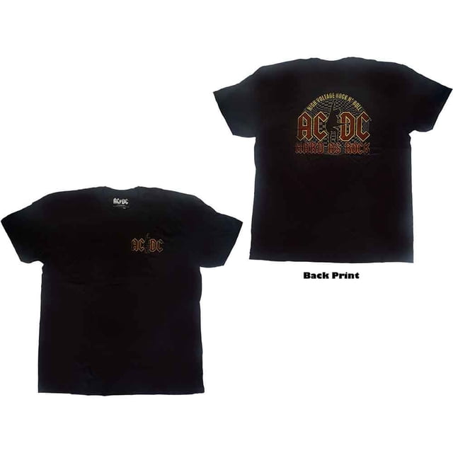 T-Shirt Unisexe AC/DC Hard As Rock (Impression au Dos)