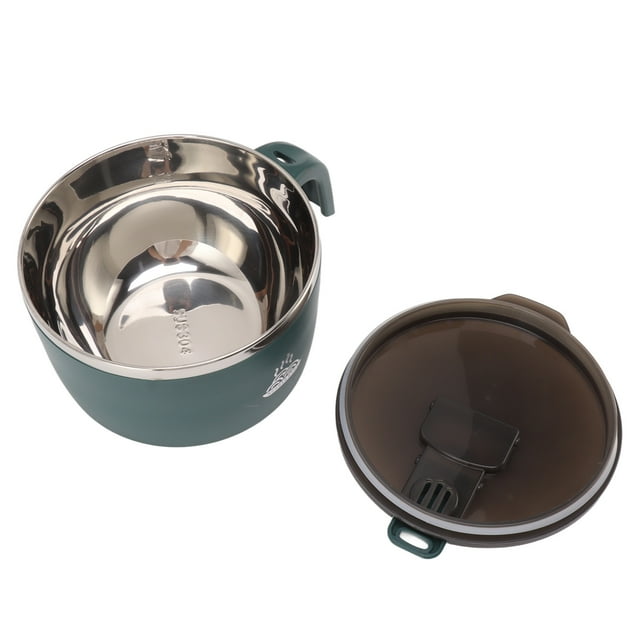 Cuenco de Ramen, Cuencos de Ramen Huecos de Doble Capa de Acero inoxidable de 900 ml Conpa para Lonchera, Cuenco de Sopa, Cuenco de Fideos