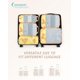 thumbnail image 4 of Juego de 6 cubos de compresión para viajes, bolsas ligeras organizadoras de equipaje, bolsas duraderas para ahorrar espacio, artículos esenciales de viaje, 4 of 7