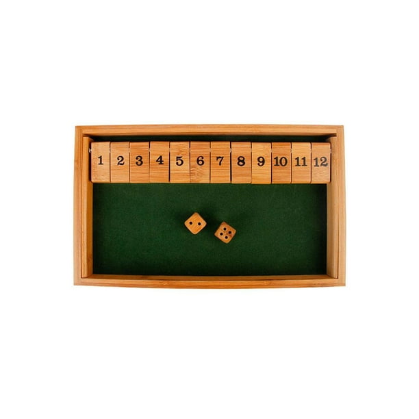 Centwalm Shut Box Game Wooden Board Games For Kids 12 Player Board