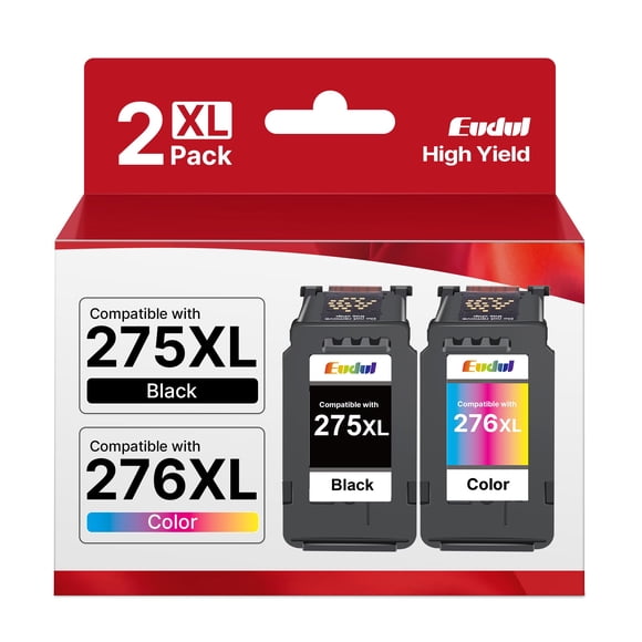 Cartuchos de Tinta Eudul 275XL 276XL Reemplazo para Canon 275 276