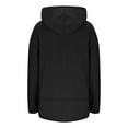 thumbnail image 6 of Horkkom Long Fleece Hoodies for Women Winter Pullover Soft Sweatshirts Solid Color Button Warm Fleece Hoodie S, 6 of 7