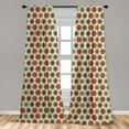 thumbnail image 5 of Ambesonne Tree Curtains, Abstract Spruces Xmas, Pair of 28"x95", Multicolor, 5 of 5