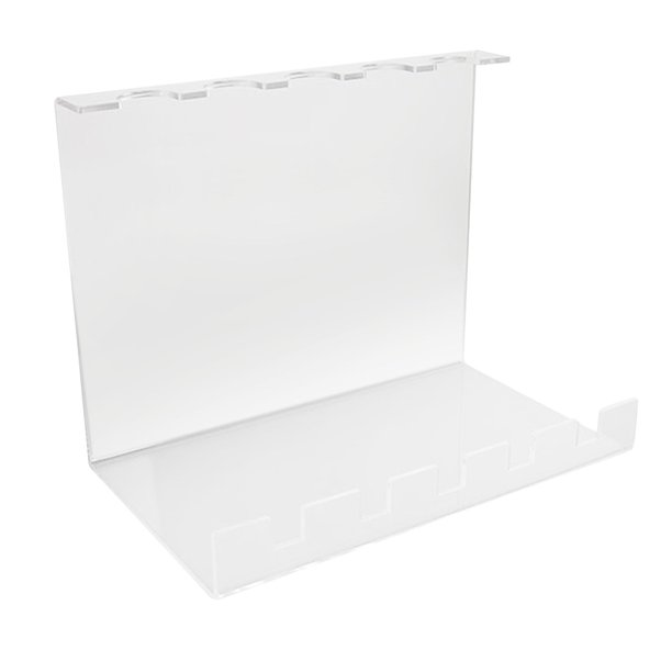 Expositor de raquetas de ping pong, soporte de acrílico simple para raquetas de tenis de mesa 5 plazas