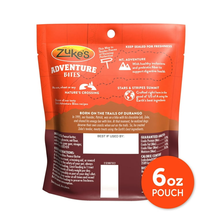 Zuke's Adventure Bites Peanut Butter & Oats Soft Dog Treats photo 6
