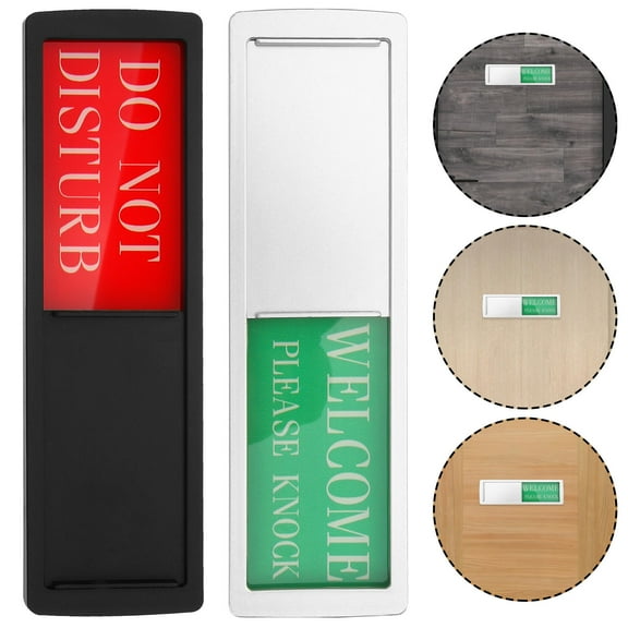 STOBOK 2 Pcs Office Busy Sign Clear Printing Door Sign Assorted Color for Business Users