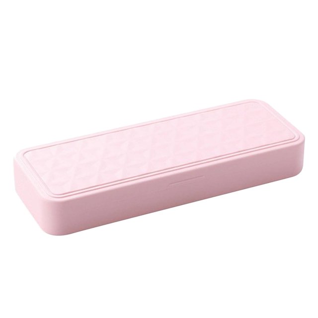 Estuche de lápices de doble capa Ozmmyan, estuche de papelería de pequeña y gran capacidad para niñas, color rosa, ideal para que los niños estudien por menos.