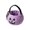 Purple, variant on Pastel Fabric Jack O Lantern Treat Bucket Gothic Halloween Tabletop Candy Station Decor, Elegant Spooky Seasonal Carry Tote for Entryway and Porch Displays