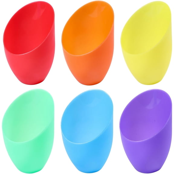 6 Pcs 6 Color Plastic Lamp Shade Replacement Horseshoe Lampshade 42mm Hole Replacement Lamp Covers for LED Stand-up Lamps