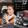 thumbnail image 5 of 30 Oz Tumbler Cartoon Black and White Ghost Tumbler with Lid and Straw, Birthday Gift Cup for Friend Women Men Coffee Travel Mug Thanksgiving Day Halloween Christmas Gift Water Bottle, 5 of 7