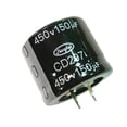 thumbnail image 1 of 150uf 450v 105'c Surtido de Condensadores Electrolíticos 25x30mm 3000hr 1 Pieza DYNWAVEMX Condensador electrolítico, 1 of 8