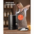 thumbnail image 4 of Wax Melter For Candle Making, 5.3 Qts, Fast And Even Heating, With Easy Pour Spout And Temperature Control, Hourglass Base For Non-Stick Smooth Flow, Wax Melting Pot For Making Candles Soaps, 4 of 10