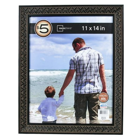 Mainstays 11x14 Black Embossed Picture Frame - Walmart.com