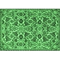 thumbnail image 1 of Ahgly Company Indoor Rectangle Persian Emerald Green Traditional Area Rugs, 7' x 9', 1 of 4